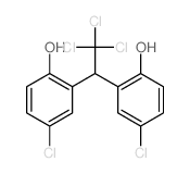 Phenol, (2,2-(2,2,2-trichloroethylidene)bis(4-chloro-) structure