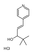 (E)-4,4-dimethyl-1-pyridin-4-ylpent-1-en-3-ol,hydrochloride Structure