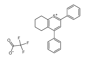 2,4-Diphenyl-5,6-tetramethylenethiopyrylium trifluoroacetate结构式