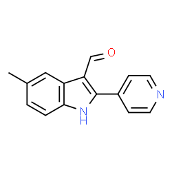 1H-Indole-3-carboxaldehyde,5-methyl-2-(4-pyridinyl)-(9CI)结构式