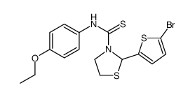 3-Thiazolidinecarbothioamide,2-(5-bromo-2-thienyl)-N-(4-ethoxyphenyl)-(9CI) picture