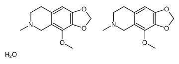 4-methoxy-6-methyl-7,8-dihydro-5H-[1,3]dioxolo[4,5-g]isoquinoline,hydrate结构式