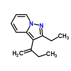 Pyrazolo[1,5-a]pyridine, 2-ethyl-3-(1-methylenepropyl)- (9CI)结构式