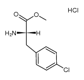 D,L-4-chlorophenylalanine methyl ester hydrochloride结构式