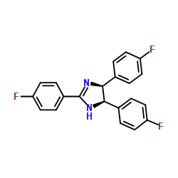 CIS-2,4,5-TRIS(4-FLUOROPHENYL)IMIDAZOLINE structure