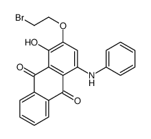 4-anilino-2-(2-bromoethoxy)-1-hydroxyanthracene-9,10-dione结构式