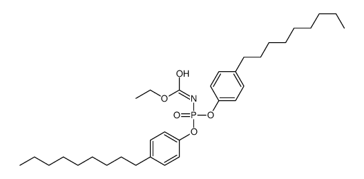 ethyl N-bis(4-nonylphenoxy)phosphorylcarbamate Structure