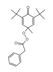 3,5-di-tert-butyl-1-methyl-4-oxocyclohexa-2,5-dien-1-yl 2-phenylethaneperoxoate Structure