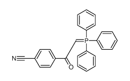 4-[2-(triphenyl-λ5-phosphanylidene)acetyl]benzonitrile Structure