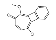 9-chloro-5-methoxy-6H-benzo[3,4]cyclobuta[1,2]cyclohepten-6-one结构式