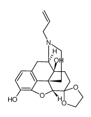 (5α)-4,5-Epoxy-3,14-dihydroxy-17-(2-propenyl)-Morphinan-6-one Cyclic 1,2-Ethanediyl Acetal structure