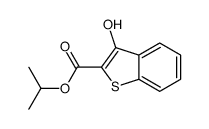 propan-2-yl 3-hydroxy-1-benzothiophene-2-carboxylate结构式