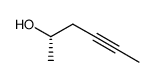 (S)-hex-4-yn-2-ol Structure