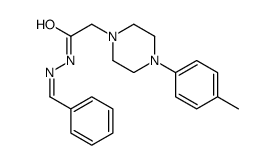 N-[(E)-benzylideneamino]-2-[4-(4-methylphenyl)piperazin-1-yl]acetamide Structure