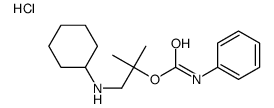 cyclohexyl-[2-methyl-2-(phenylcarbamoyloxy)propyl]azanium,chloride Structure