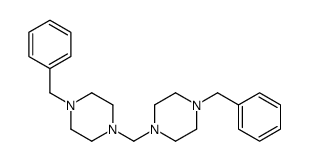 1-benzyl-4-[(4-benzylpiperazin-1-yl)methyl]piperazine结构式