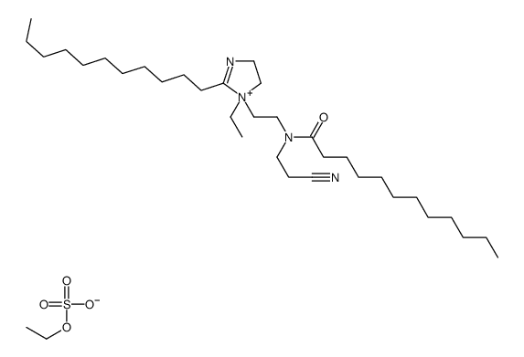 1-[2-[(2-cyanoethyl)(1-oxododecyl)amino]ethyl]-1-ethyl-4,5-dihydro-2-undecyl-1H-imidazolium ethyl sulphate picture