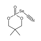 5,5-dimethyl-2-selenocyanato-1,3,2-dioxaphosphorinane 2-oxide Structure