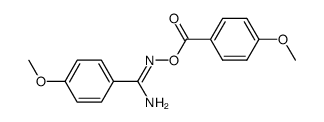 O-p-Methoxybenzoyl-p-Methoxybenzamidoxim结构式