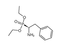 (S)-(1-Amino-2-phenylethyl)phosphonsaeure-diethylester结构式