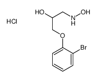 1-(2-bromophenoxy)-3-(hydroxyamino)propan-2-ol,hydrochloride Structure