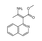 Methyl-α-(1-isochinolyl)-β-aminocrotonat结构式