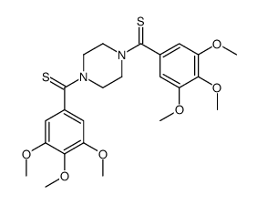 [4-(3,4,5-trimethoxybenzenecarbothioyl)piperazin-1-yl]-(3,4,5-trimethoxyphenyl)methanethione结构式