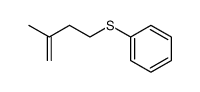 3-methylbut-3-en-1-yl phenyl sulfide结构式