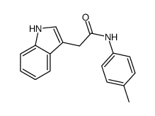 2-(1H-indol-3-yl)-N-(4-methylphenyl)acetamide Structure