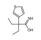 2-ethyl-2-thiophen-3-ylbutanamide结构式