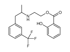 2-[1-[3-(trifluoromethyl)phenyl]propan-2-ylamino]ethyl 2-hydroxybenzoate Structure