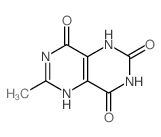 Pyrimido[5,4-d]pyrimidine-2,4,8(3H)-trione,1,7-dihydro-6-methyl- Structure