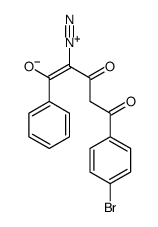 5-(4-bromophenyl)-2-diazonio-3,5-dioxo-1-phenylpent-1-en-1-olate结构式