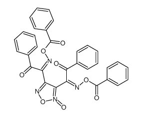 Bis(O-benzoylbenzoylformaldoximino)furoxan结构式