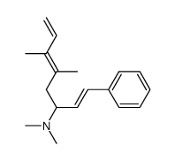 (1E)-5,6-dimethyl-3-dimethylamino-1-phenylocta-1,5,7-triene Structure