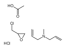 acetic acid,2-(chloromethyl)oxirane,N-methyl-N-prop-2-enylprop-2-en-1-amine,hydrochloride Structure