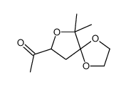 1-(6,6-dimethyl-1,4,7-trioxaspiro[4.4]nonan-8-yl)ethanone结构式