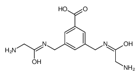 3,5-bis[[(2-aminoacetyl)amino]methyl]benzoic acid结构式