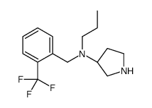 (3S)-N-propyl-N-[[2-(trifluoromethyl)phenyl]methyl]pyrrolidin-3-amine Structure