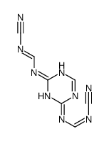 N-cyano-N'-[4-[(cyanoamino)methylideneamino]-1,3,5-triazin-2-yl]methanimidamide结构式