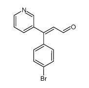 (E)-3-(4-Bromophenyl)-3-(3-pyridyl)propenal Structure