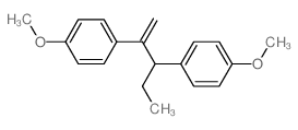 1-methoxy-4-[2-(4-methoxyphenyl)pent-1-en-3-yl]benzene Structure