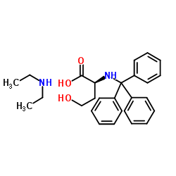 N-Trityl-L-homoserine-N-ethylethanamine (1:1) Structure