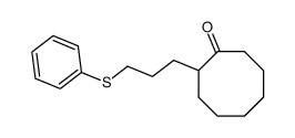 2-[3-(phenylthio)propyl]cyclooctanone结构式