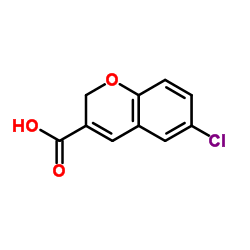 6-Chloro-2H-chromene-3-carboxylic acid Structure