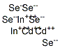 Cadmium indium selenide structure