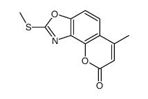 6-methyl-2-methylsulfanylpyrano[2,3-e][1,3]benzoxazol-8-one Structure