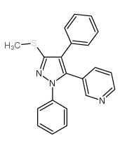 3-(2,4-DIPHENYL-5-METHYLTHIO-2H-PYRAZOL-3-YL)PYRIDINE picture