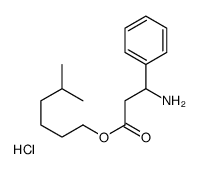 5-methylhexyl 3-amino-3-phenylpropanoate,hydrochloride Structure