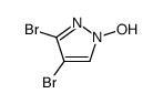 3,4-dibromo-1-hydroxypyrazole Structure